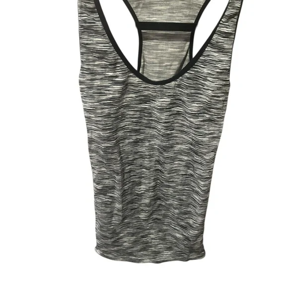 Just One Athletic Gym Yoga  Stylish Black and Gray Women's Racer Back Tank - Picture 2 of 3